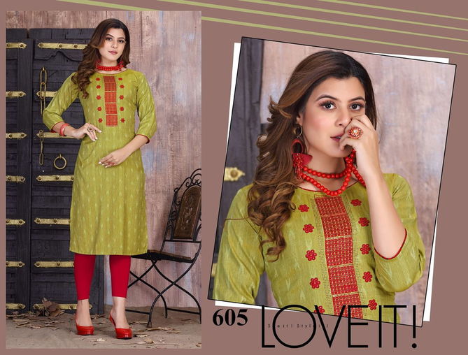 Ft Aaliya 1 Fancy Rayon Regular Wear Designer Kurti Collection